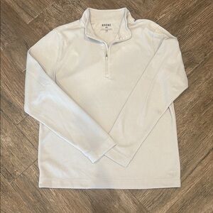 RHÔNE Ivory Quarter-Zip Pullover